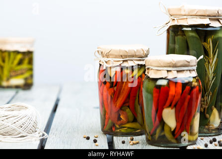bird`s eye chili pickle Stock Photo - Alamy